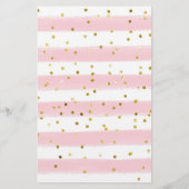 Papier Fille tropicale Baby shower de la fleur comment vi (Dos)