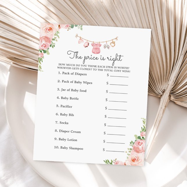 Papier Fille vêtements bébé Le prix est le bon jeu (Créateur téléchargé)