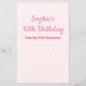 Papier Filles Anniversaire Tea Party This or That Game (Dos)