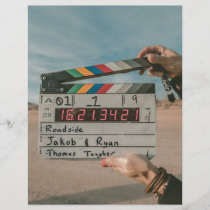 Papier Film Réalisateur Clap Film Cinéma Caméra