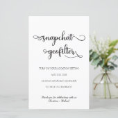 Papier Filtre géographique Snapchat noir blanc Panneau de (Debout devant)