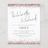 Papier Fin de semaine de Parties scintillant d'or Rose bu (Devant)