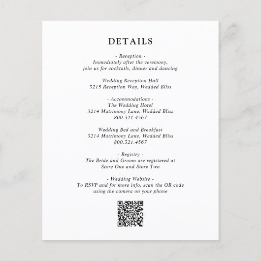 Papier Fiona Photo Bold Monogramme Mariage moderne (Dos)