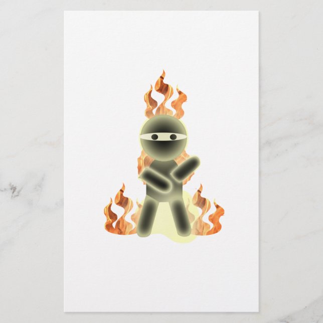 Papier Fire Ninja (par lil kolohe Nick) (Devant)