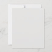 Papier First Communion bow ivory pearls gray invitation (Dos)