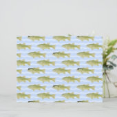 Papier fish patterned paper (Debout devant)