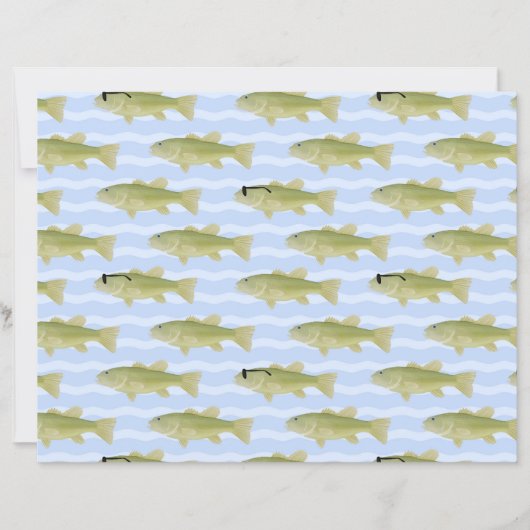 Papier fish patterned paper (Devant)