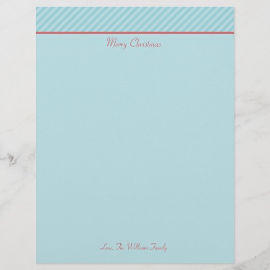 Papier fixe de Noël personnalisé (Devant)