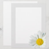 Papier fixe personnalisé gris et blanc (Devant / Derrière)