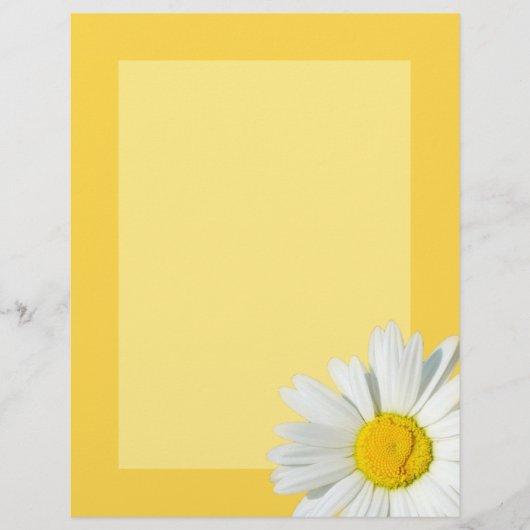 Papier fixe personnalisé Jaune et Blanc (Devant)