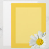 Papier fixe personnalisé Jaune et Blanc (Devant / Derrière)