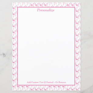 Papier Flamants roses Tropical Rose Personnalisent La Pap