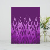 Papier Flammes de course violet cool Flames de broches (Debout devant)