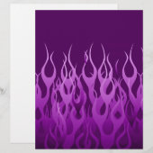 Papier Flammes de course violet cool Flames de broches (Devant / Derrière)