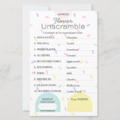 Papier Flavor Frenzy Word Scramble RÉPONSE KEY (Devant)