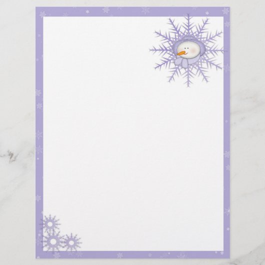 Papier Flèche de neige pourpre (Devant)