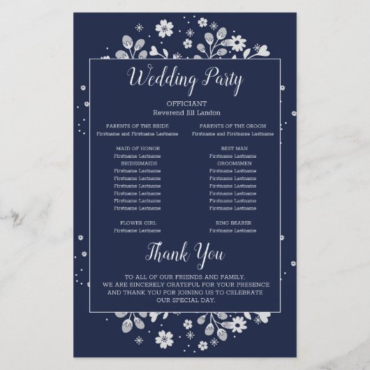 Papier Fleur Blanche (Dos)