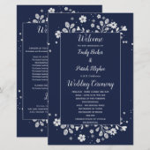 Papier Fleur Blanche (Devant / Derrière)