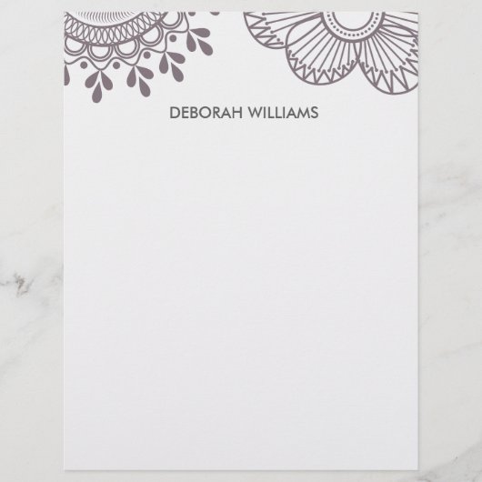 Papier fleur botanique (Devant)