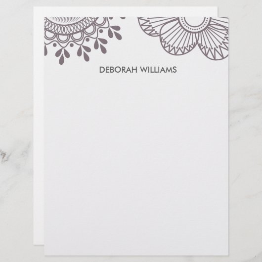 Papier fleur botanique (Devant / Derrière)