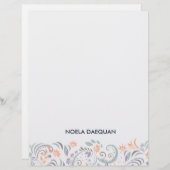 Papier fleur botanique (Devant / Derrière)