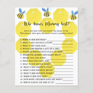 Papier Fleur d'abeille - Qui connaît le mieux maman