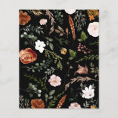 Papier Fleur de cerf de rouille noire qui connaît le jeu (Dos)