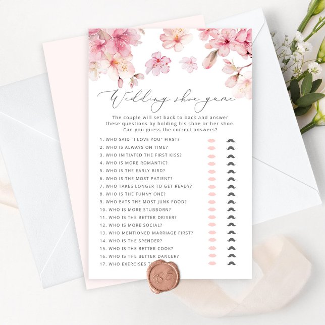 Papier Fleur de cerisier Le jeu de chaussures mariage (Créateur téléchargé)