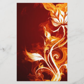 Papier Fleur de flamme 01