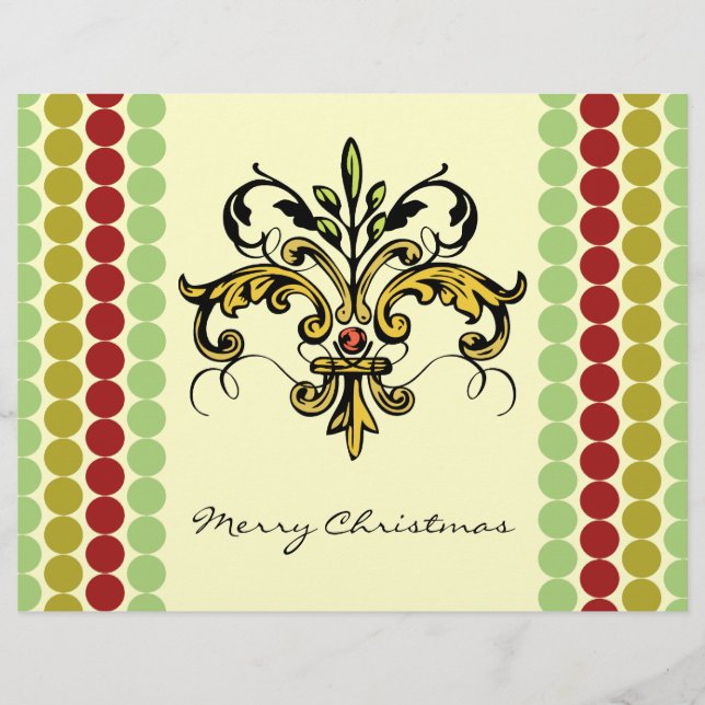 Papier Fleur de lis Xmas (Devant)