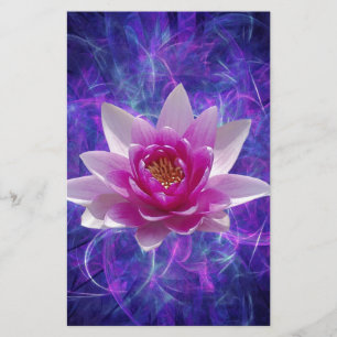 Papier Fleur de lotus rose et signification