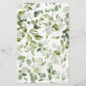 Papier Fleur de marguerite sauvage Baby shower Mot (Dos)