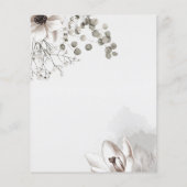 Papier Fleur de mariage espagnol Notre mariage RSVP Budge (Dos)