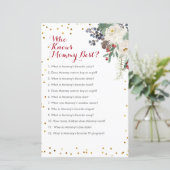 Papier Fleur de Noël d'hiver qui connaît maman meilleur j (Debout devant)