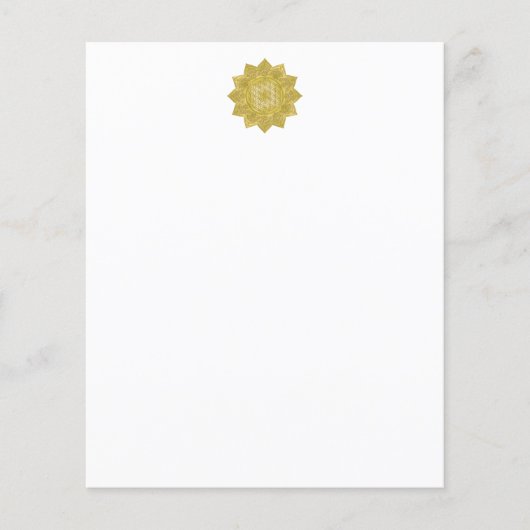 Papier Fleur De Vie - Indien Mandala 4 (Devant)