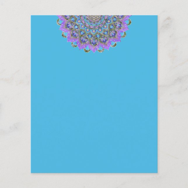 Papier Fleur De Vie - Mandala India Style 2 (Devant)