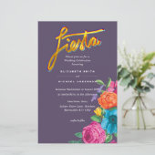 Papier Fleur Folkart Fiesta Faire-part de mariage Boda (Debout devant)