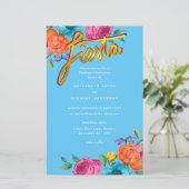 Papier Fleur Folkart Fiesta Faire-part de mariage Boda (Debout devant)