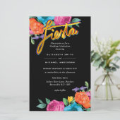 Papier Fleur Folkart Fiesta Faire-part de mariage Boda (Debout devant)