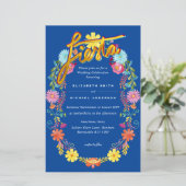 Papier Fleur Folkart Fiesta Faire-part de mariage Boda (Debout devant)