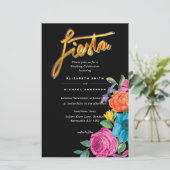 Papier Fleur Folkart Fiesta Faire-part de mariage Boda (Debout devant)