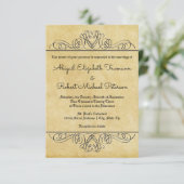 Papier Fleur Formal Flourish 3x5 Invitation de Mar (Debout devant)