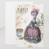 Papier Fleur française Paris Tea Party Marie Antoinette (Devant / Derrière)