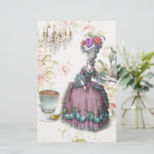 Papier Fleur française Paris Tea Party Marie Antoinette (Debout devant)