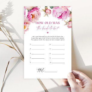 Papier Fleur Fuchsia Quel âge avait la mariée pour être j