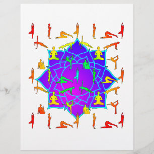 Papier Fleur Lotus Avec Poireaux De Yoga