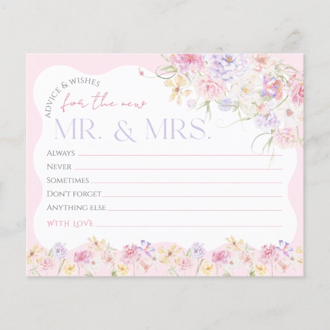 Papier Fleur moderne Wavy Fête des mariées Waches Jeu (Devant)