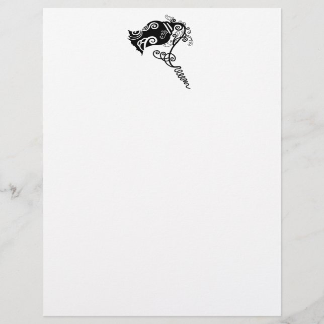 Papier Fleur noire tatouage (Devant)