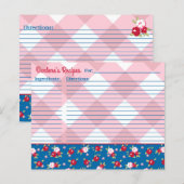 Papier Fleur personnalisée de style shabby chic de campag (Devant / Derrière)