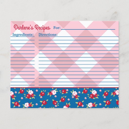 Papier Fleur personnalisée de style shabby chic de campag (Devant)